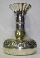 Nem használt, különleges rozsdamentes fémváza / Metal-vase 22 cm