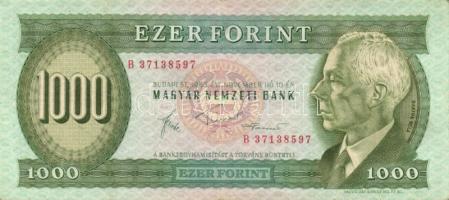1983. 1000Ft "B" (2x) T:III
