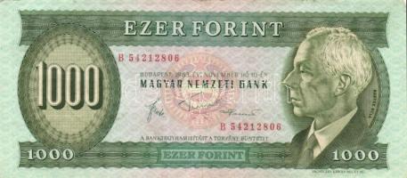 1983. 1000Ft "B" (2x) T:III