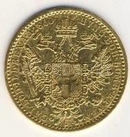 Ausztria/magyar verdejel 1860B Dukát Au "Ferenc József" T:2,2- apró ph. R! / 
Austria/hung...