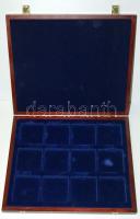 Fa éremtartó doboz 12db érme tárolására alkalmas újszerű állapotban