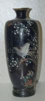 XX. sz. eleje zománcozott váza (alul kis sérülés) / Enameled vase with small fault 30 cm