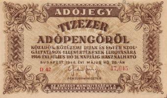 1930-46. 10P "V:H:" + 20P (2x) + 100P (2x) + 500P + 1000P bélyeg és bélyeg nélküli + 10.00...