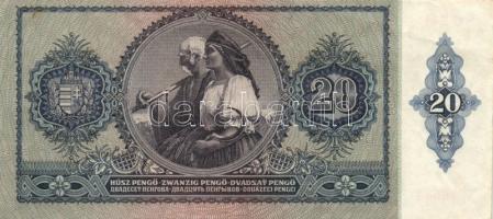 1930-46. 10P "V:H:" + 20P (2x) + 100P (2x) + 500P + 1000P bélyeg és bélyeg nélküli + 10.00...