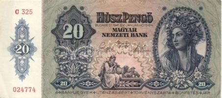 1930-46. 10P "V:H:" + 20P (2x) + 100P (2x) + 500P + 1000P bélyeg és bélyeg nélküli + 10.00...