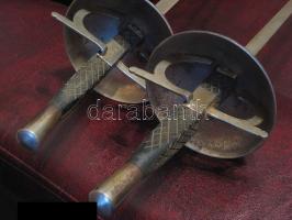 cca 1930 2 db szép kivitelű gyakorló vívó-tőr - pár Toledo jelzésű pengével szép állapotban / Vintag...