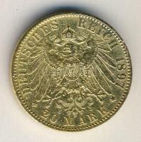 Német Birodalom/Császárság/Poroszország 1897A 20M Au 7,965g T:2-