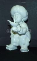 Aladdint ábrázoló porcelán figura jelzés nélkül hibátlan állapotban / Chinaware Aladdin figure 18cm flawless condition
