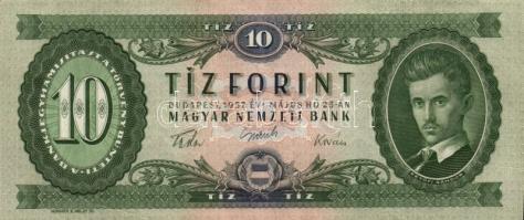 1957. 10Ft (2x) T:III+