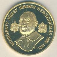 1991. Mindszenty József aranyozott emlékérem T:PP