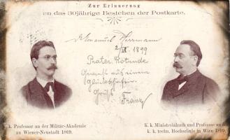 1899 30 jährige Bestehen der Postkarte (EM)