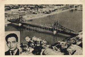 Budapest Szabadság híd újjáépítése, szocialista propaganda, Gerő Ernő