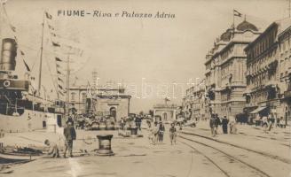 Fiume quay and Adria Palace photo