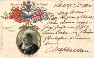 Queen Victoria, Raphael Tuck Emb. litho (EK)