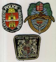 Vitéz Háry László repülőosztály + 2 db rendőr felvarró / Police and military sew ups