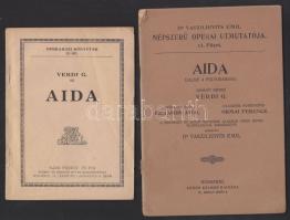 cca 1940 5 db régi opera-ismertető füzet