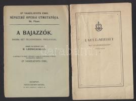 cca 1940 5 db régi opera-ismertető füzet