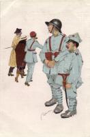 Polish military, artist signed (EB)