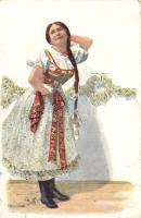 Czech folklore, artist signed