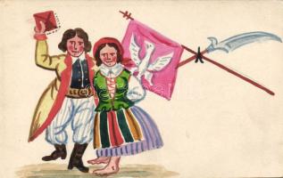 Polish folklore, hand-painted