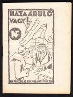 1939 A Nemzeti Front nemzetiszocialista párt propaganda kiadványa a magyar kereskedők jegyzékével 60p. szép állapotban