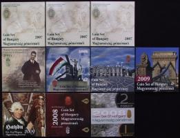 Gyűjtemény a "Magyarország Pénzérméi" sorozatból és 3db ezüstpénz: 1db 2006. 1Ft-100Ft 7kl...