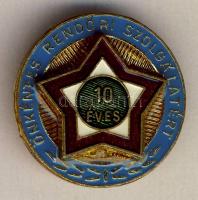 DN. "Önkéntes rendőri szolgálatért" érem 10 év után eredeti díszdobozban T:1/2