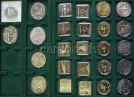 Forint emlékveretek; összesen 26db, köztük ezüstök: 1974. 50Ft Ag + 100Ft Ag (2x) "50 éves az M...