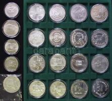 Nagyon szép gyűjtemény, forint emlékveretek, közte több sor is, összesen 21db: 1946. 5Ft Ag "va...
