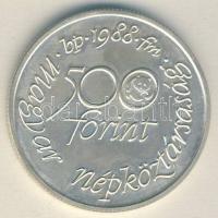 1988. 500Ft Ag "Világ vadvédelmi alap" T:BU