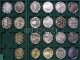 Nagyon szép gyűjtemény, forint emlékveretek,összesen 22db: 1973. 50Ft Ag "Petőfi" T:BU + 1...
