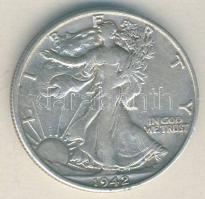USA 1942S. 1/2$ Ag "Walking Liberty" T:3