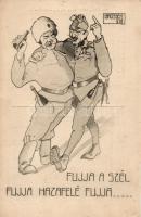 Military WWI Peace caricatures s: Brossek (small tear)