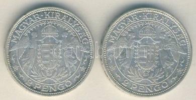 1933-1938. 2P Ag (2x) "Madonna" T:2-