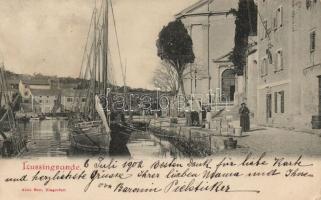 Veli Losinj (Lussingrande) ship station, church