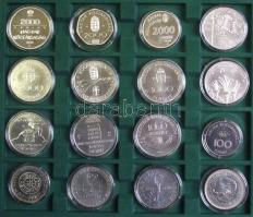Nagyon szép gyűjtemény, forint emlékveretek, összesen 16db: 1969. 100Ft Ag "Tanácsköztársaság&q...