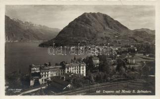 Lugano with San Salvatore hill