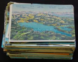 220 db vegyes, modern külföldi képeslap, néhány régivel / 220 mixed worldwide town-view cards