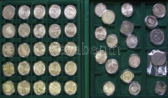 80db-ból álló nagyon szép ezüstpénz gyűjtemény Ausztria és Németország érméi éremtartó kazettában: A...