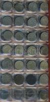 Magyar és osztrák fillér gyűjtemény klf évszámokkal, közte 2db 1P Ag. Az egész 3db berakóba rendezve...