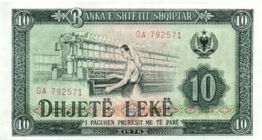 Albánia 1976. 10L (2x) egymásutáni sorszámmal T:I saroktörés