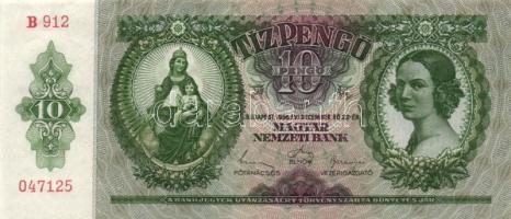 1936. 10P (2x) egymásutáni sorszámmal T:I