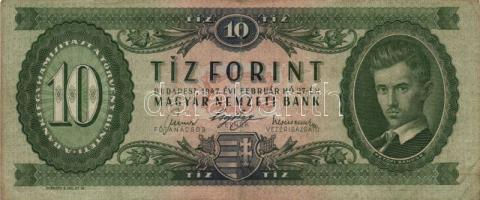 1947-1969. 10Ft (4x) klf évszámokkal T:I-III