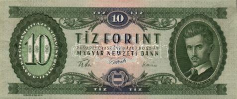 1947-1969. 10Ft (4x) klf évszámokkal T:I-III