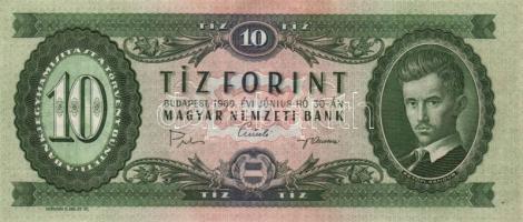 1947-1969. 10Ft (4x) klf évszámokkal T:I-III