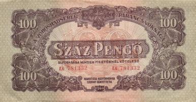 1944. 1P + 100P "Vöröshadsereg" T:I,I-