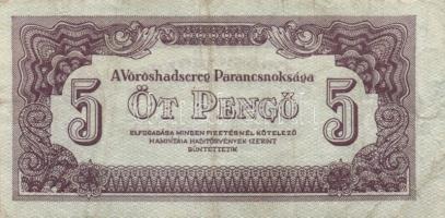 1944. 1P-1000P "V.H." teljes 8klf értékű bankjegy sorozata T:III