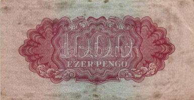 1944. 1P-1000P "V.H." teljes 8klf értékű bankjegy sorozata T:III