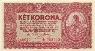 1920. 2K (4x) "2ab *" egymásutáni sorszámmal T:I