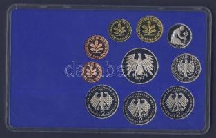 Németország / Hamburg 1994J 1pf-5M 10klf forgalmi érme sor kiadása eredeti plasztiktokban! T:PP